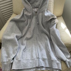 LIKE NEW - Aritzia TNA Boyfriend Zip Hoodie